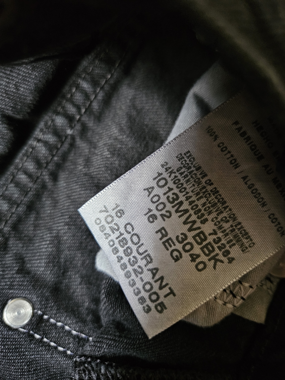 Wranglers Classic Straight Black Boy's Jeans Size 16 - Picture 4 of 6